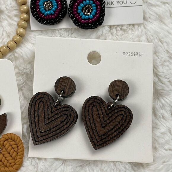 Set Of 4 Costume Statement Earrings - Picture 2 of 5